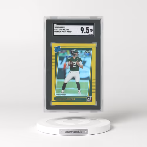 2021 Donruss #252 Zach Wilson - Premium Press Proof (SGC 9.5 MINT+)