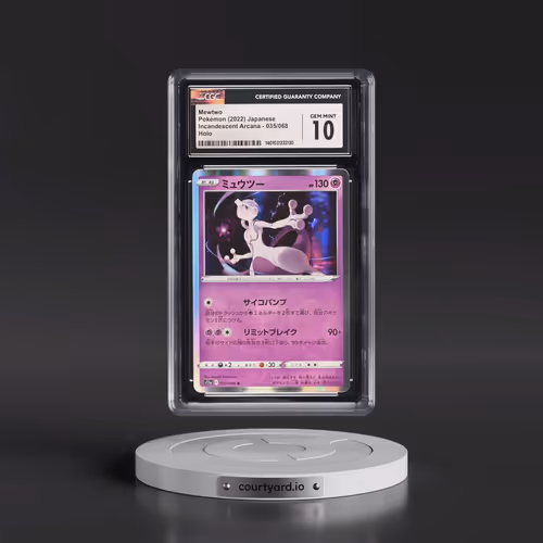 2022 Incandescent Arcana #035/068 Mewtwo - Holo (CGC 10 GEM MINT)