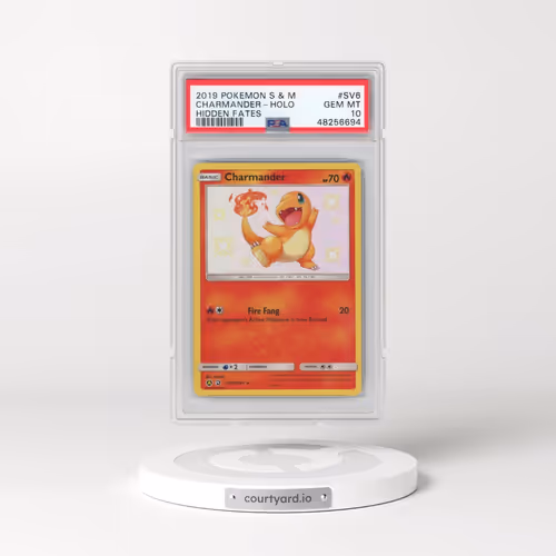 2019 Pokémon Sun & Moon Hidden Fates #SV6 Charmander - Holo (PSA 10 GEM MINT)