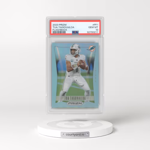 2023 Panini Prizm Prizm Flashback #PF1 Tua Tagovailoa (PSA 10 GEM MINT)