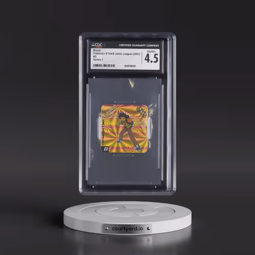2002 Pokémon STAKS Johto League (Panini 2002) - English #D Brock - Series 1 (CGC 4.5 VG-EX+)