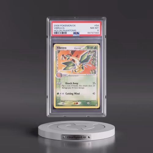 2006 Pokémon EX Holon Phantoms #54 Vibrava (PSA 8 NM-MT)