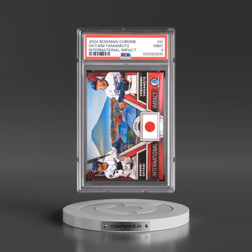 2024 Bowman Chrome International Impact #II1 Shohei Ohtani/Yoshinobu Yamamoto (PSA 9 MINT)