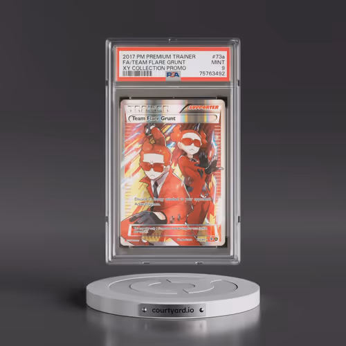 2017 Pokémon Premium Trainer XY Collection Promo #73a Team Flare Grunt - Full Art (PSA 9 MINT)