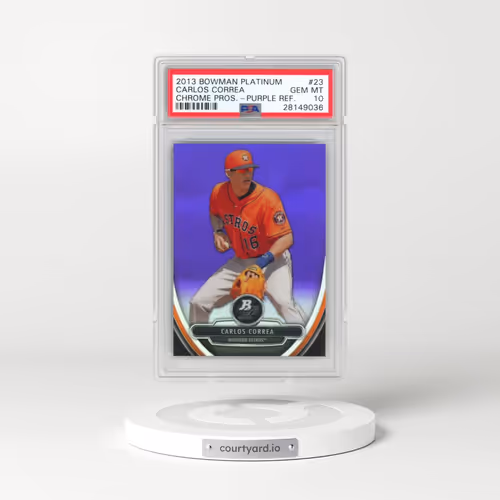 2013 Bowman Platinum Chrome Prospects #23 Carlos Correa - Purple Refractor (PSA 10 GEM MINT)