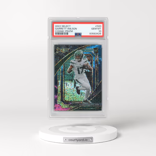 2022 Panini Select #320 Garrett Wilson - Cosmic Prizm (PSA 10 GEM MINT)