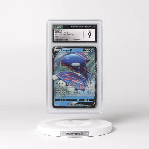 2023 Crown Zenith #037/159 Kyogre V - Holo (CGC 9 MINT)
