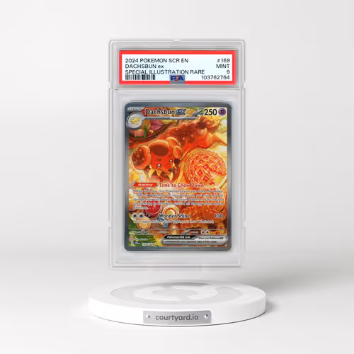 2024 Pokémon Scr EN-Stellar Crown #169 Dachsbun EX - Holo Special Illustration Rare (PSA 9 MINT)