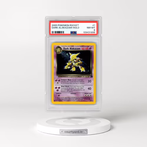 2000 Pokémon Rocket #1 Dark Alakazam - Holo (PSA 8 NM-MT)