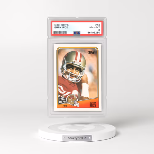 1988 Topps #43 Jerry Rice (PSA 8 NM-MT)