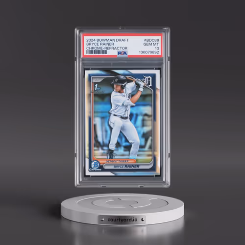 2024 Bowman Draft #BDC86 Bryce Rainer - Chrome-Refractor (PSA 10 GEM MINT)