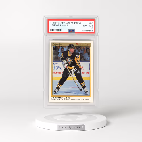 1990 O-Pee-Chee Premier #50 Jaromir Jagr (PSA 8 NM-MT)