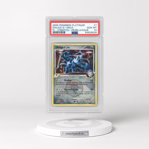 2009 Pokémon Platinum #7 Dialga G - Holo Crosshatch-2009 Pokemon League (PSA 10 GEM MINT)