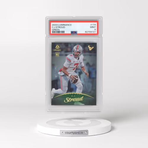 2023 Panini Luminance #174 CJ Stroud - Green (PSA 9 MINT)