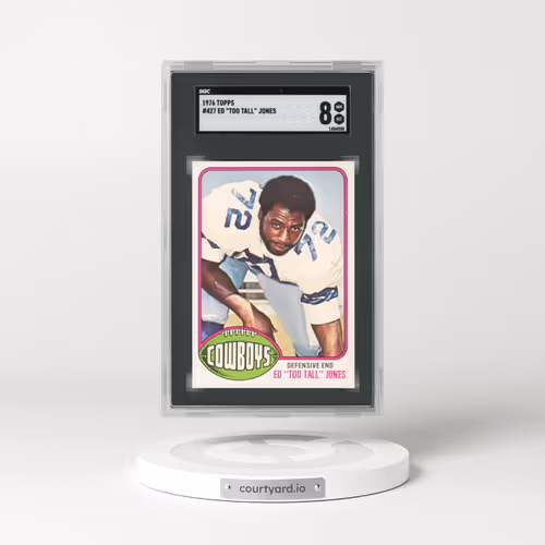 1976 Topps #427 Ed Too Tall Jones (SGC 8 NM-MT)