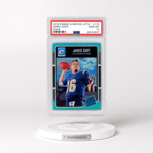 2016 Panini Donruss Optic #172 Jared Goff - Aqua (PSA 10 GEM MINT)
