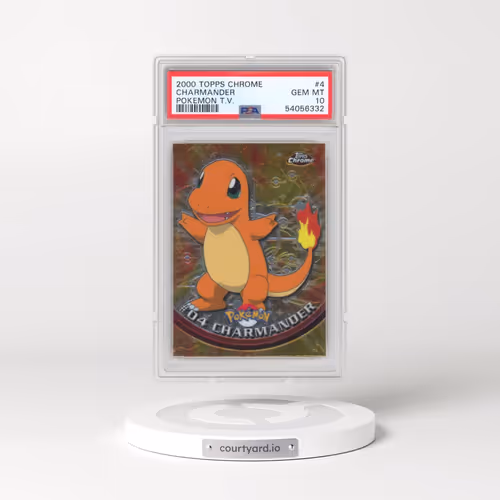2000 Topps Chrome Pokémon T.V. #4 Charmander (PSA 10 GEM MINT)