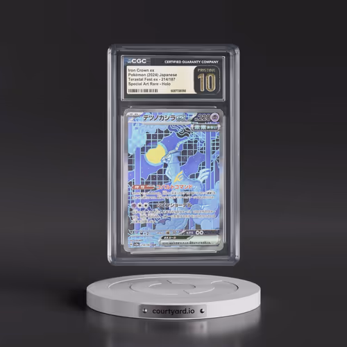 2024 Pokémon Sv8a-Terastal Fest EX #214 Iron Crown EX - Holo Special Art Rare (CGC 10 PRISTINE)