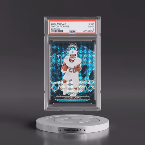 2024 Panini Mosaic #135 DE'Von Achane - Genesis (PSA 9 MINT)