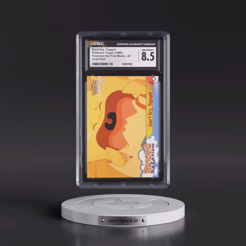 1999 Pokémon the First Movie #43 Don't Cry, Togepi! - First Print (Blue Topps Logo) (CGC 8.5 NM-MT+)
