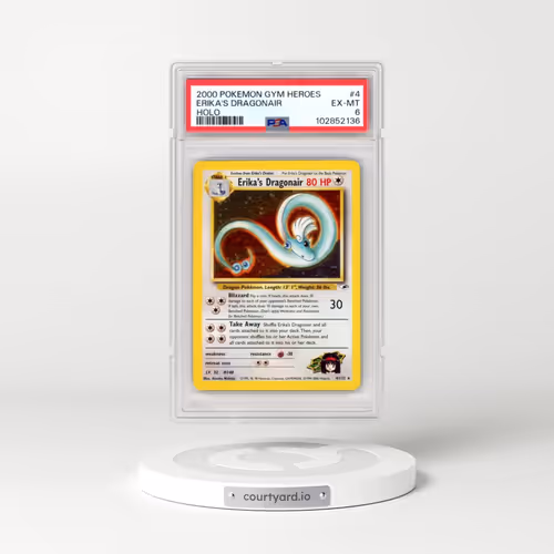 2000 Pokémon Gym Heroes #4 Erika's Dragonair - Holo (PSA 6 EX-MT)