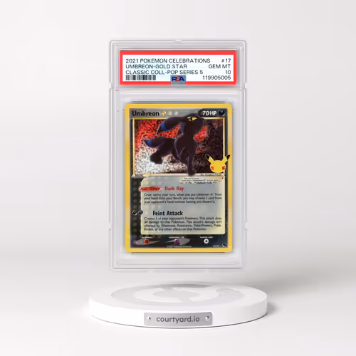 2021 Pokémon Celebrations Classic Collection #17 Umbreon-Gold Star (PSA 10 GEM MINT)