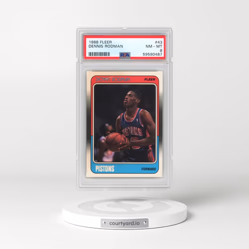 1988 Fleer #43 Dennis Rodman (PSA 8 NM-MT)