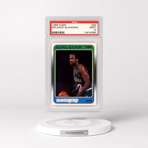 1988 Fleer #28 Rolando Blackman (PSA 9 MINT)