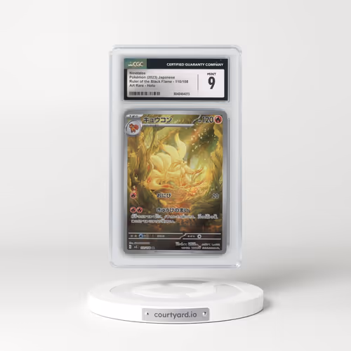2023 Ruler of the Black Flame #110/108 Ninetales - Art Rare (CGC 9 MINT)