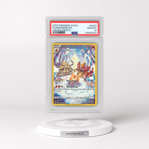 2023 Pokémon Sword and Shield Crown Zenith #GG03 Magmortar - Full Art (PSA 10 GEM MINT)