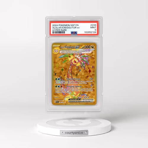 2024 Pokémon Ssp EN-Surging Sparks #248 Alolan Exeggutor EX - Holo Hyper Rare (PSA 9 MINT)