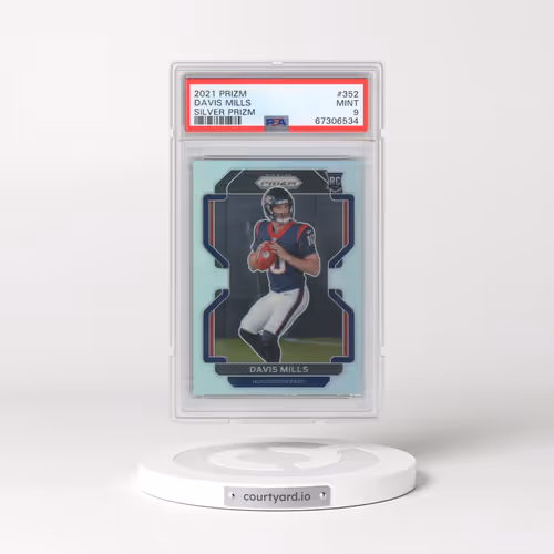 2021 Panini Prizm #352 Davis Mills - Silver Prizm (PSA 9 MINT)