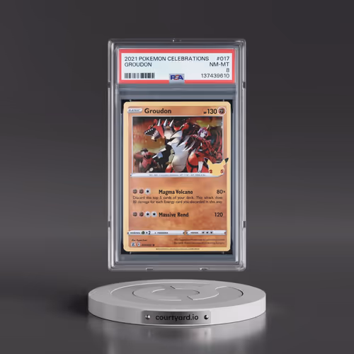 2021 Pokémon Celebrations #017 Groudon (PSA 8 NM-MT)