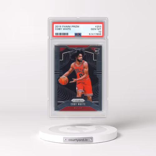 2019 Panini Prizm #253 Coby White (PSA 10 GEM MINT)