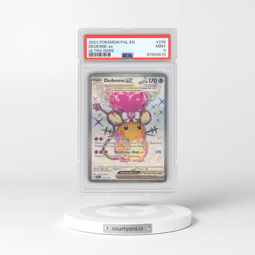 2023 Pokémon Pal EN-Paldea Evolved #239 Dedenne EX - Holo Ultra Rare (PSA 9 MINT)
