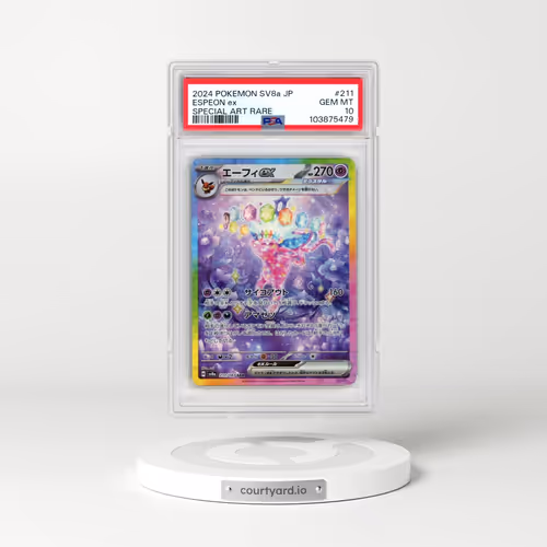 2024 Pokémon Sv8a-Terastal Fest EX #211 Espeon EX - Holo Special Art Rare (PSA 10 GEM MINT)