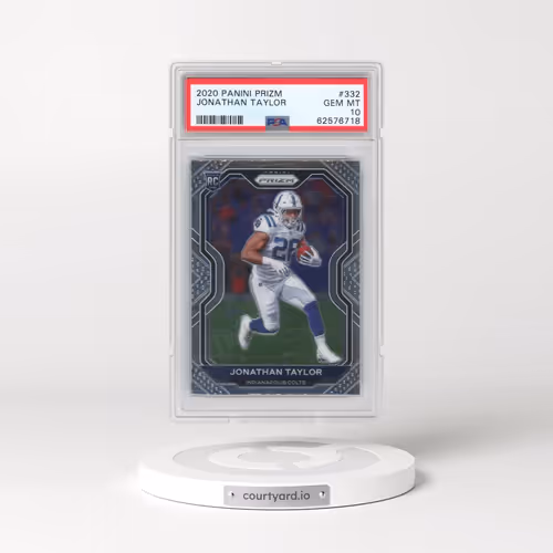 2020 Panini Prizm #332 Jonathan Taylor (PSA 10 GEM MINT)