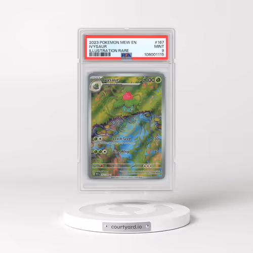 2023 Pokémon Mew EN-151 #167 Ivysaur - Illustration Rare (PSA 9 MINT)