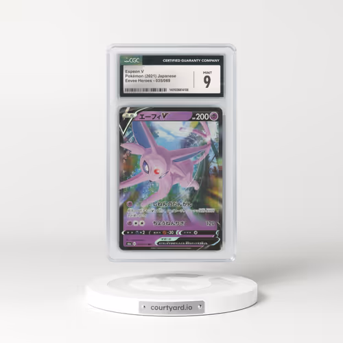 2021 Eevee Heroes #035/069 Espeon V - Holo (CGC 9 MINT)