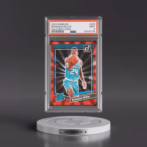 2023 Panini Donruss #226 Brandon Miller - Holo Red Laser (PSA 9 MINT)