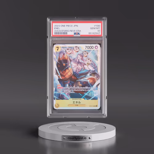 2023 One Piece Japanese OP05-Awakening of the New Era #100 Enel (PSA 10 GEM MINT)