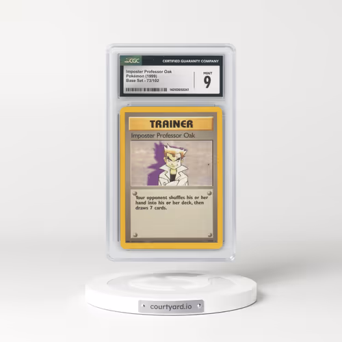 1999 Base Set #73/102 Imposter Professor Oak (CGC 9 MINT)