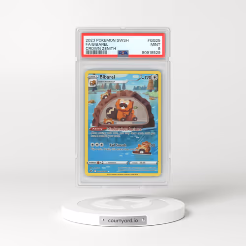 2023 Pokémon Sword and Shield Crown Zenith #GG25 Bibarel - Full Art (PSA 9 MINT)