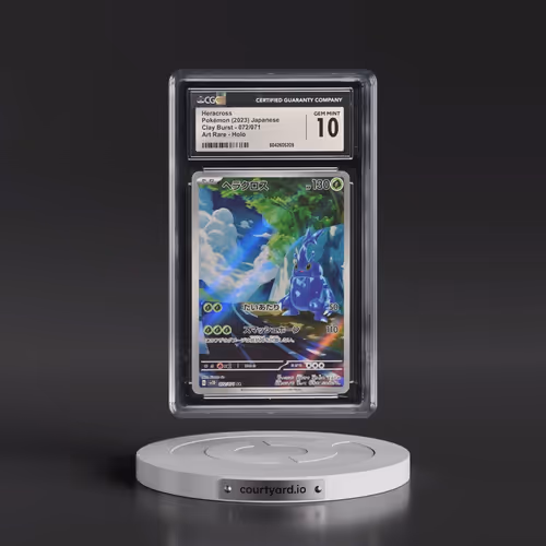2023 Pokémon Sv2d-Clay Burst #072 Heracross - Art Rare (CGC 10 GEM MINT)