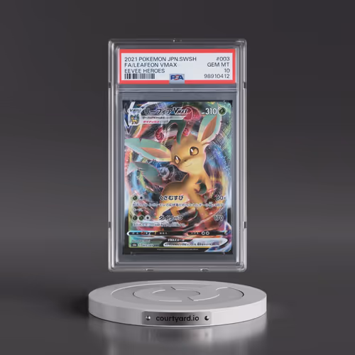 2021 Pokémon Sword & Shield Eevee Heroes #003 Leafeon Vmax - Full Art (PSA 10 GEM MINT)