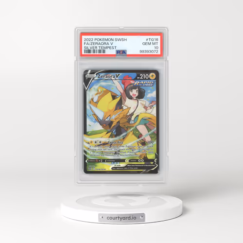 2022 Pokémon Sword & Shield Silver Tempest #TG16 Zeraora V - Holo Full Art (PSA 10 GEM MINT)