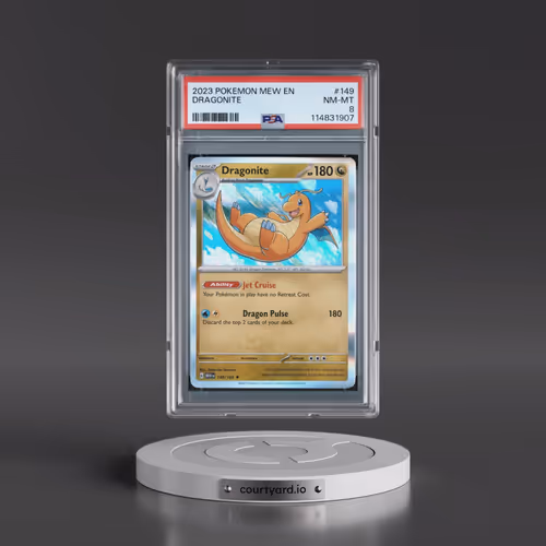 2023 Pokémon Mew EN-151 #149 Dragonite (PSA 8 NM-MT)