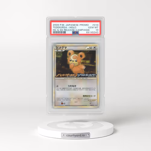 2009 Pokémon Promo #010 Teddiursa - Holo HG & SS Release Campaign (PSA 10 GEM MINT)