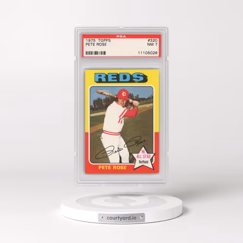 1975 Topps #320 Pete Rose (PSA 7 NM)