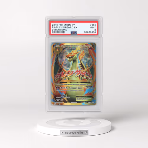 2016 Pokémon XY Evolutions #101 M Charizard EX - Holo Full Art (PSA 9 MINT)